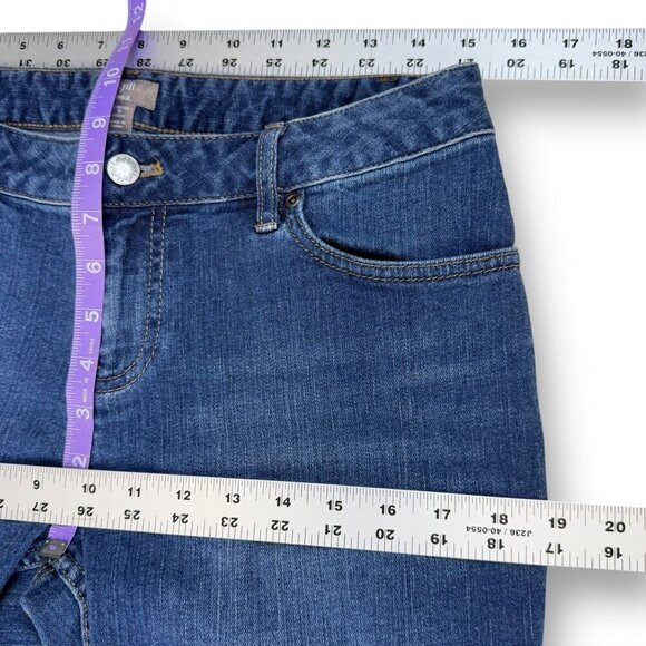 J.Jill Jeans Womens 6P Petite Medium Wash Skinny Ankle Mid-Rise Stretch Denim - Picture 7 of 12